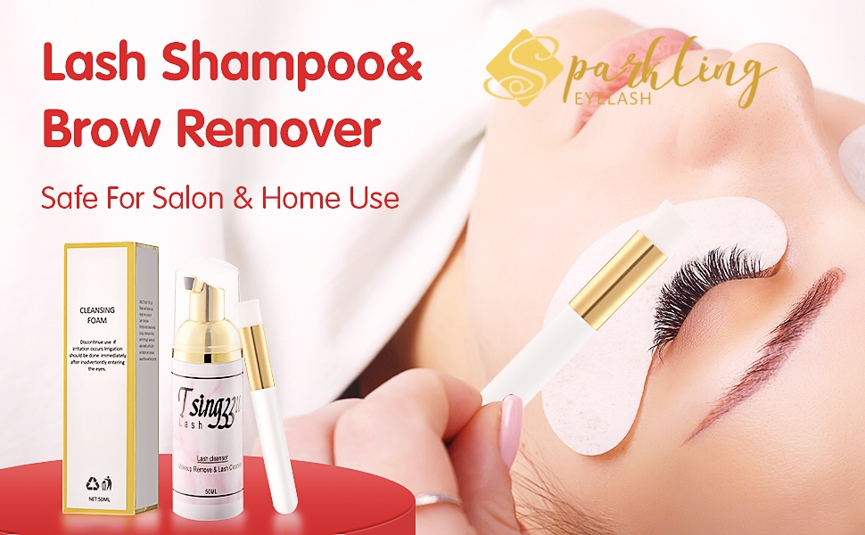 منظف ​​تمديد الرموش ذو العلامة الخاصة: Sparkling Eyelash®