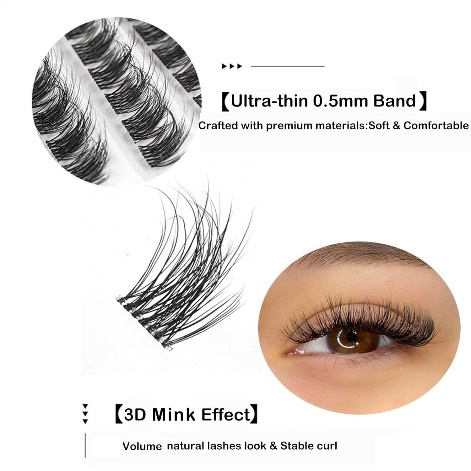 وصلات رموش ضخمة الحجم يمكنك صنعها بنفسك باستخدام Pingdu Sparkling Eyelash®