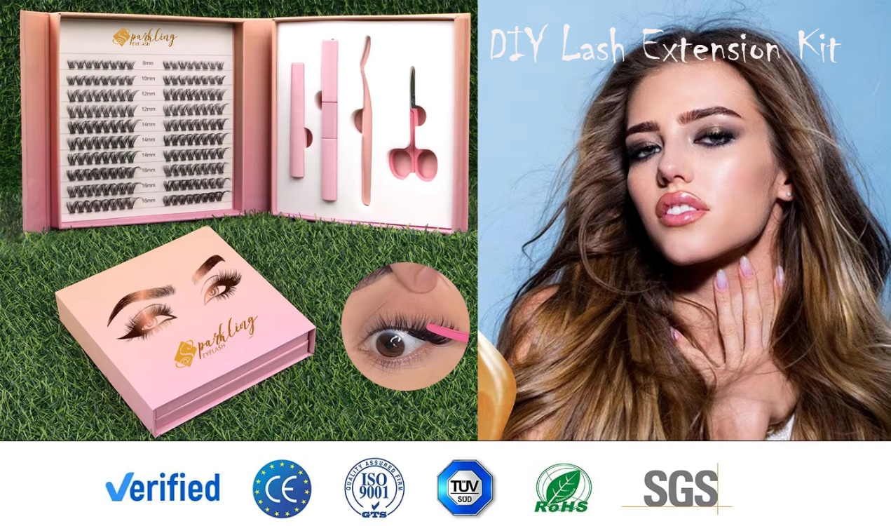 احصلي على المظهر المثالي مع مجموعة Lash Cluster Kit بسعر المصنع
