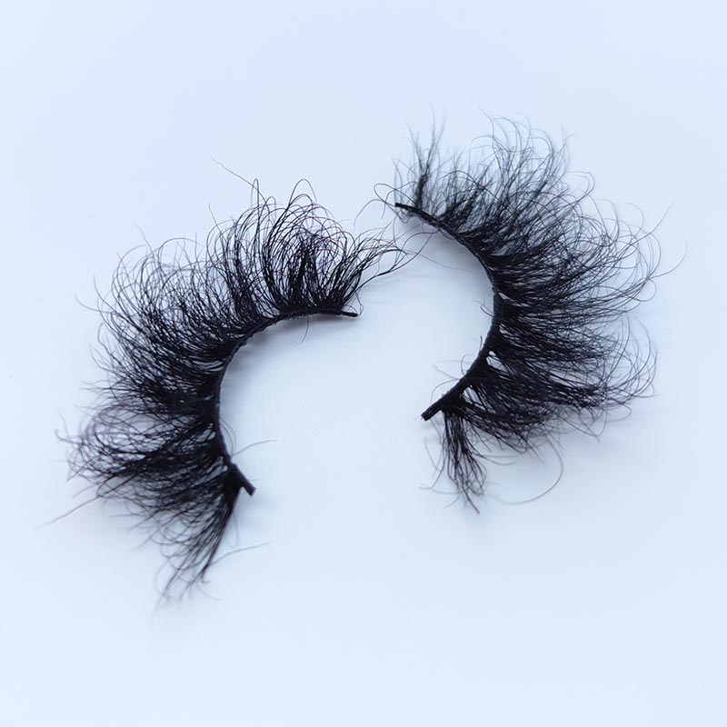 رموش المنك الحقيقية Fluffy False Eyelashes D Curl Dramatic Fake Lashes
