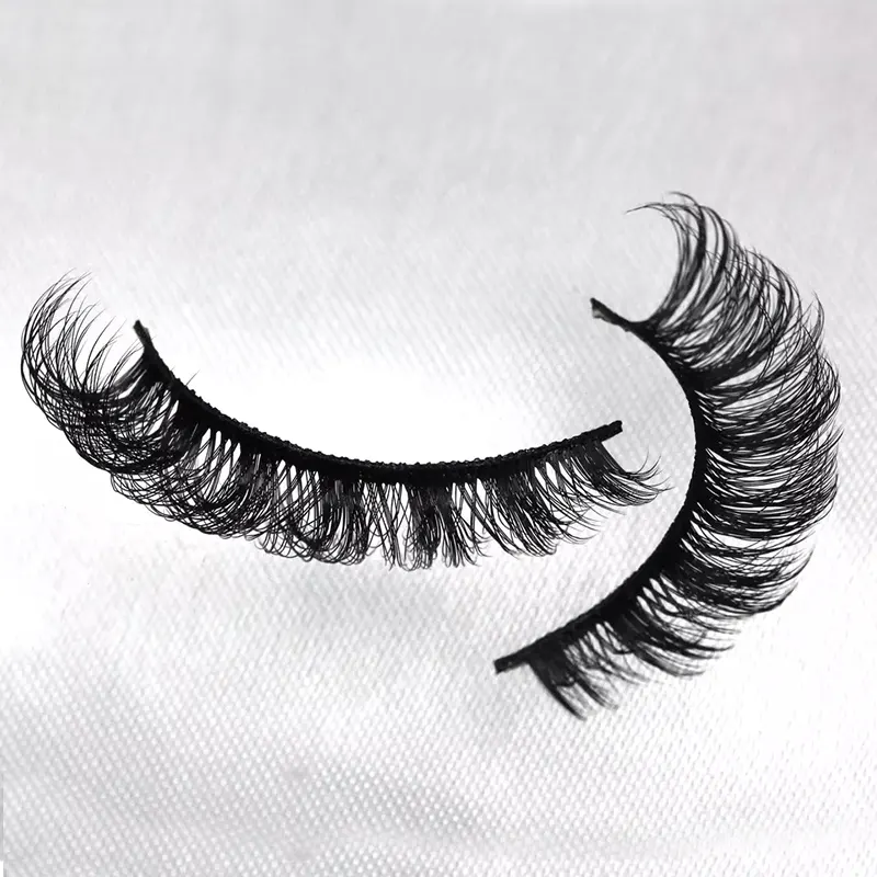 رموش صناعية روسية من فرو المنك 13 ملم D C Curl Volume Lash